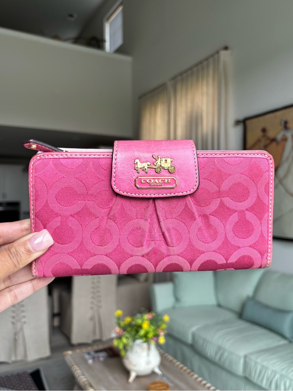 💗💗COACH Madison Op Art Slim Envelope Wallet💗💗